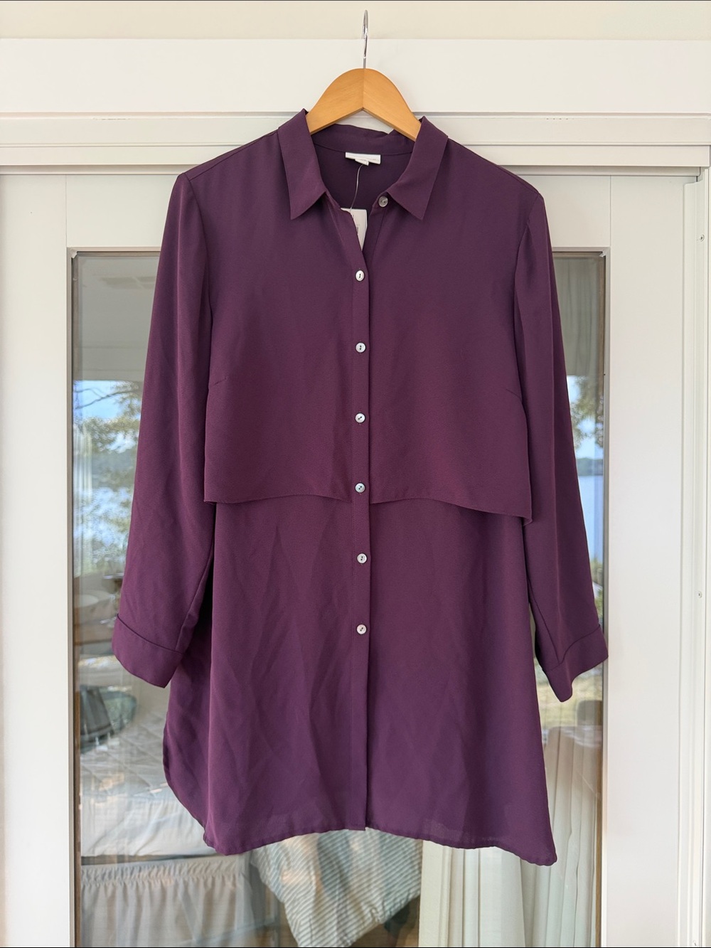 J. Jill Layered Button-Front Tunic